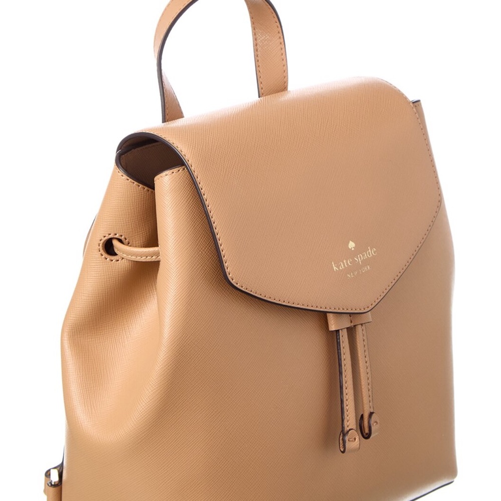 Kate Spade Camel Leather Backpack
